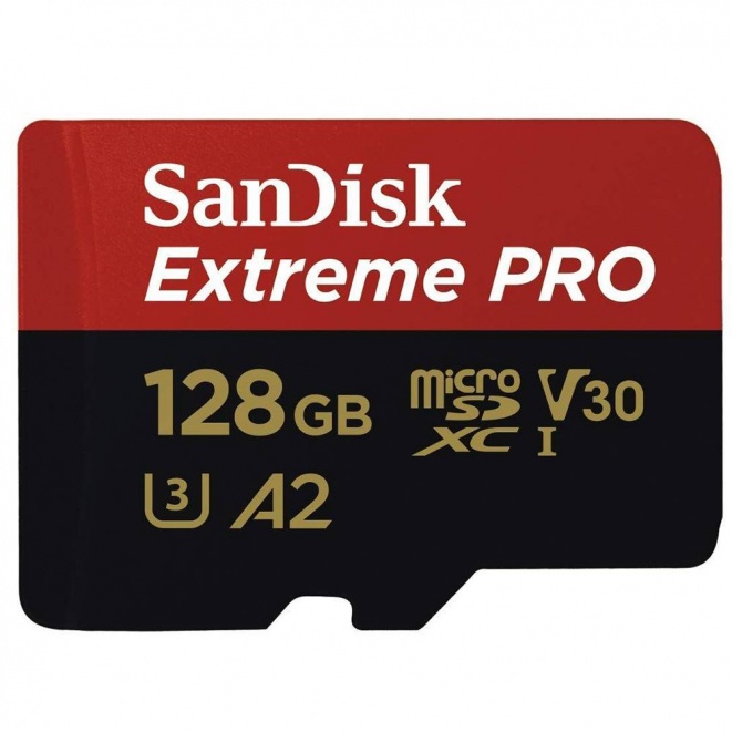 SanDisk Extreme PRO MicroSDXC 170MBs Class 10 with SD Adapter 128GB